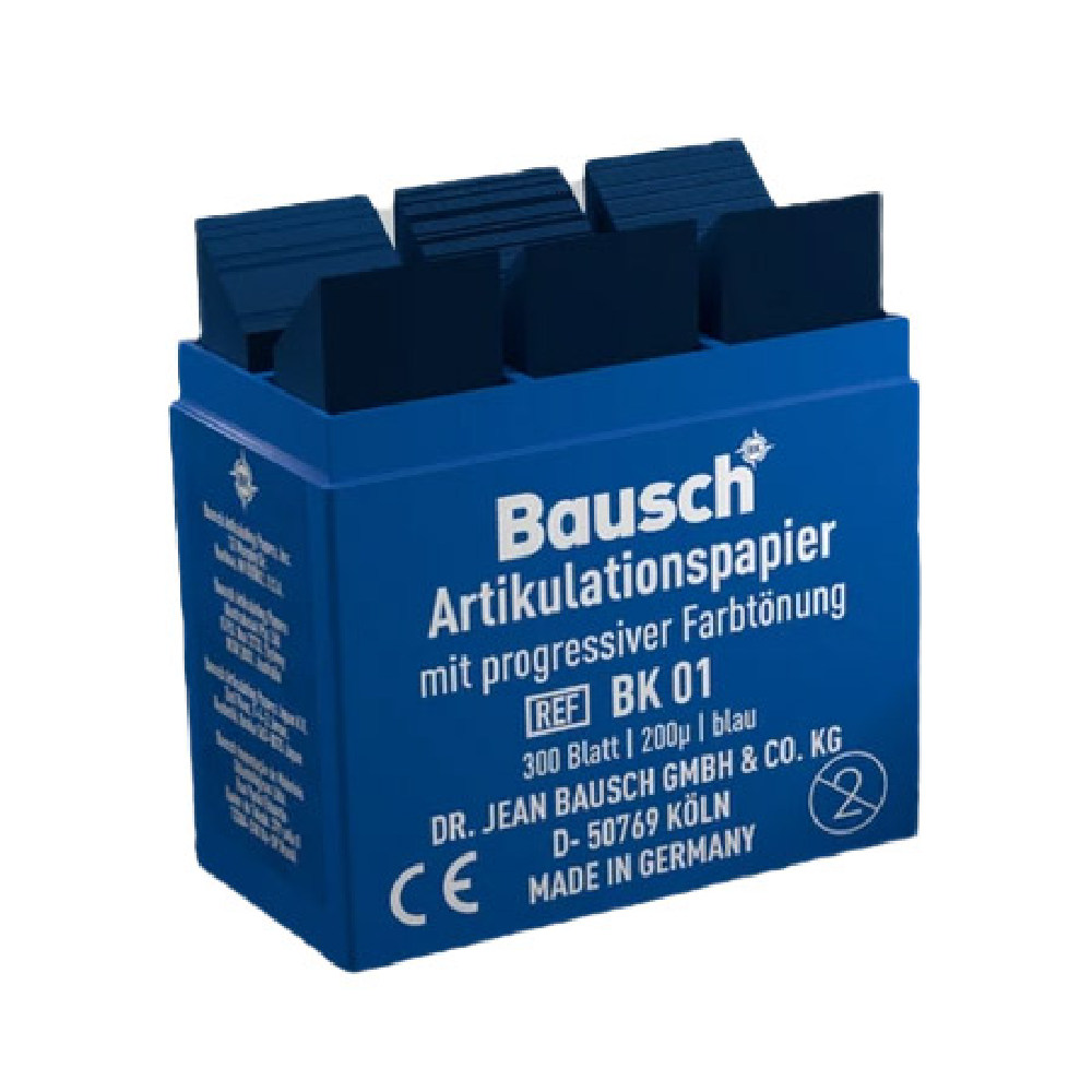 Bausch BK 01 articulation paper 200 microns, blue, 300 sheets