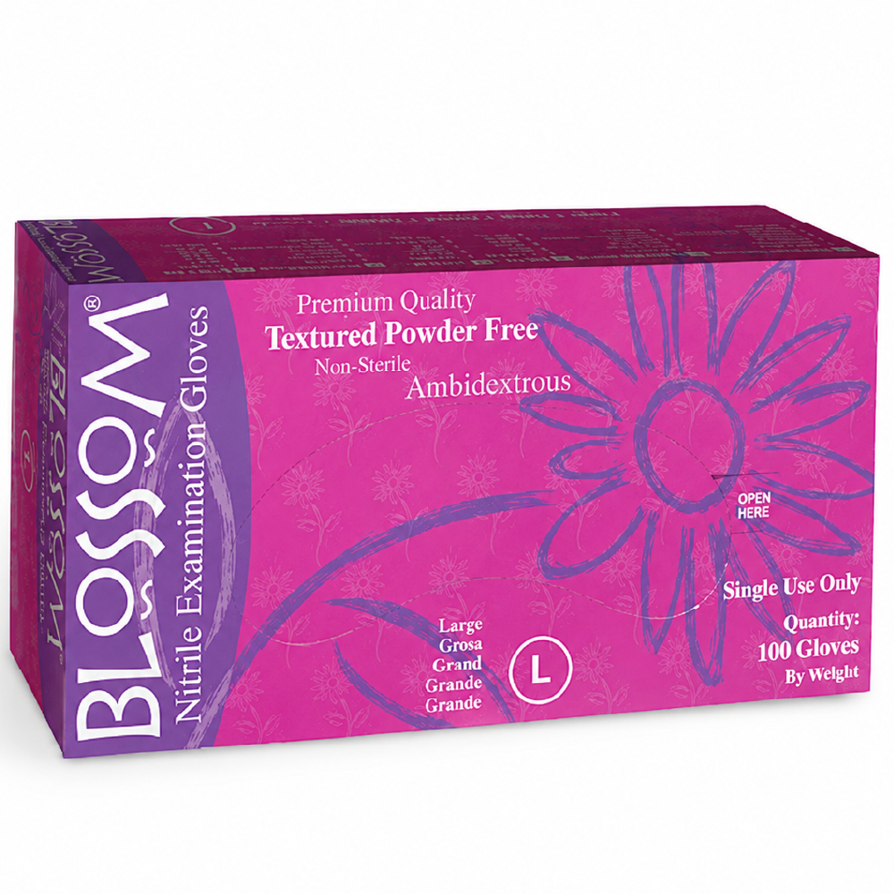 Blossom Перчатки нитриловые Small (Pink) 1упак (50пар)
