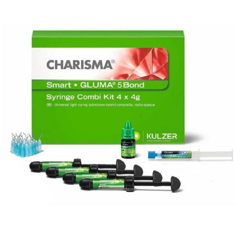 Kulzer Charisma Smart Syringe Combi Kit composite set, 8 x 4 g