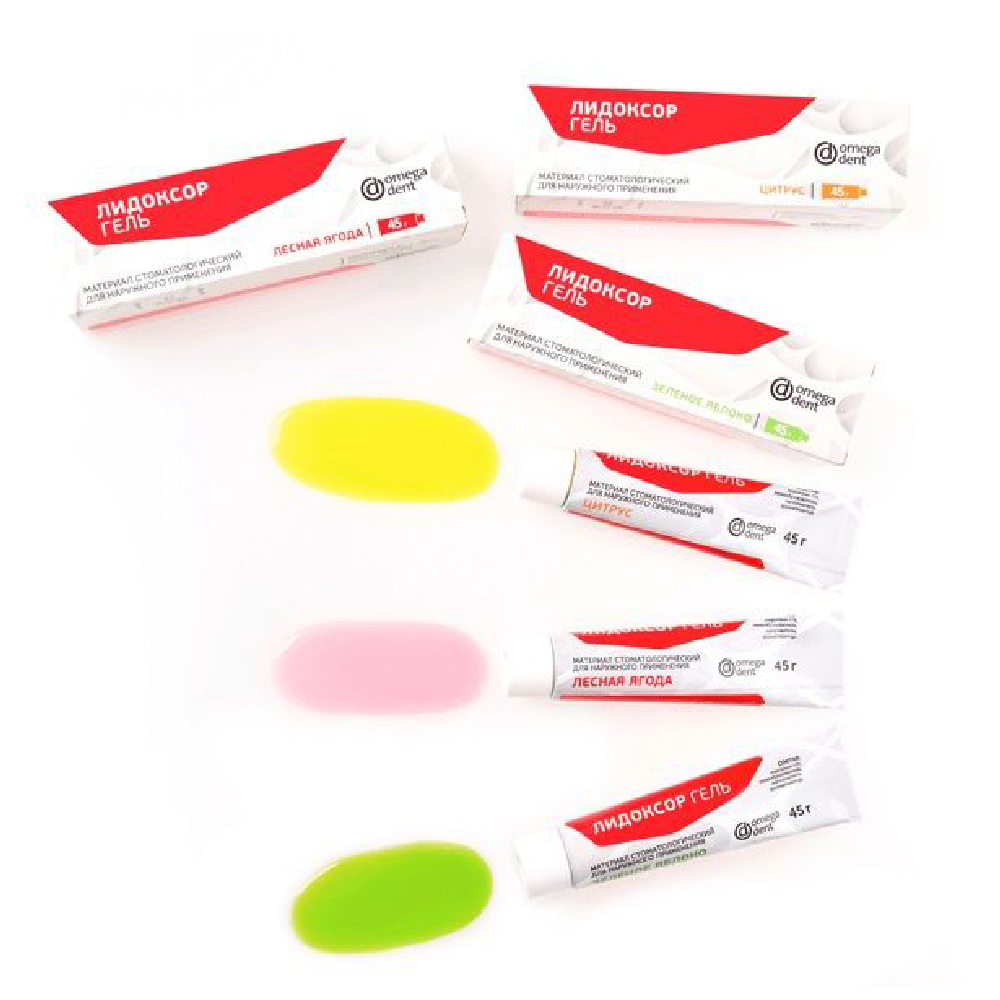Omega-Dent Lidoksor green apple topical anesthetic gel