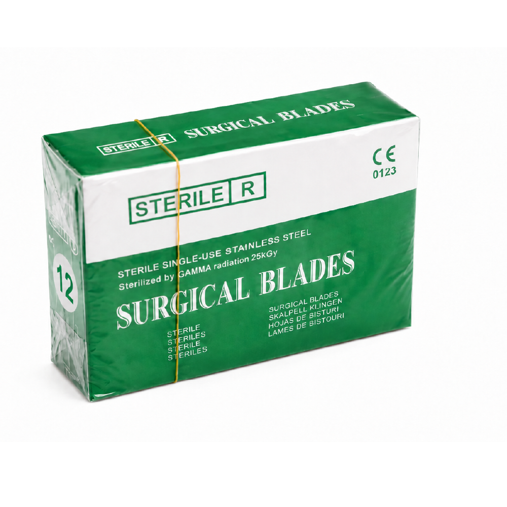 Disposable scalpel blades No. 12, 100 pcs